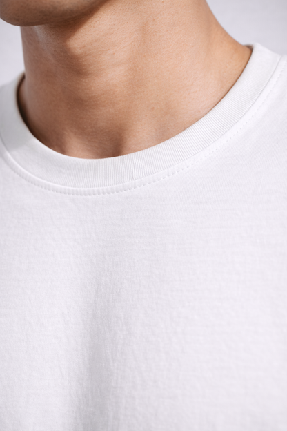 Men Solid Bio Washed Premium Cotton Lightweight & Breathable Regular Fit T-Shirt