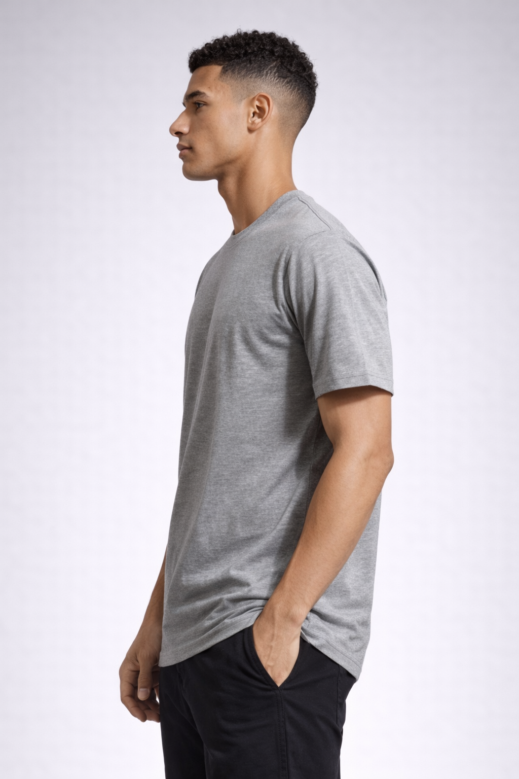Men Solid Bio Washed Premium Cotton Lightweight & Breathable Regular Fit T-Shirt