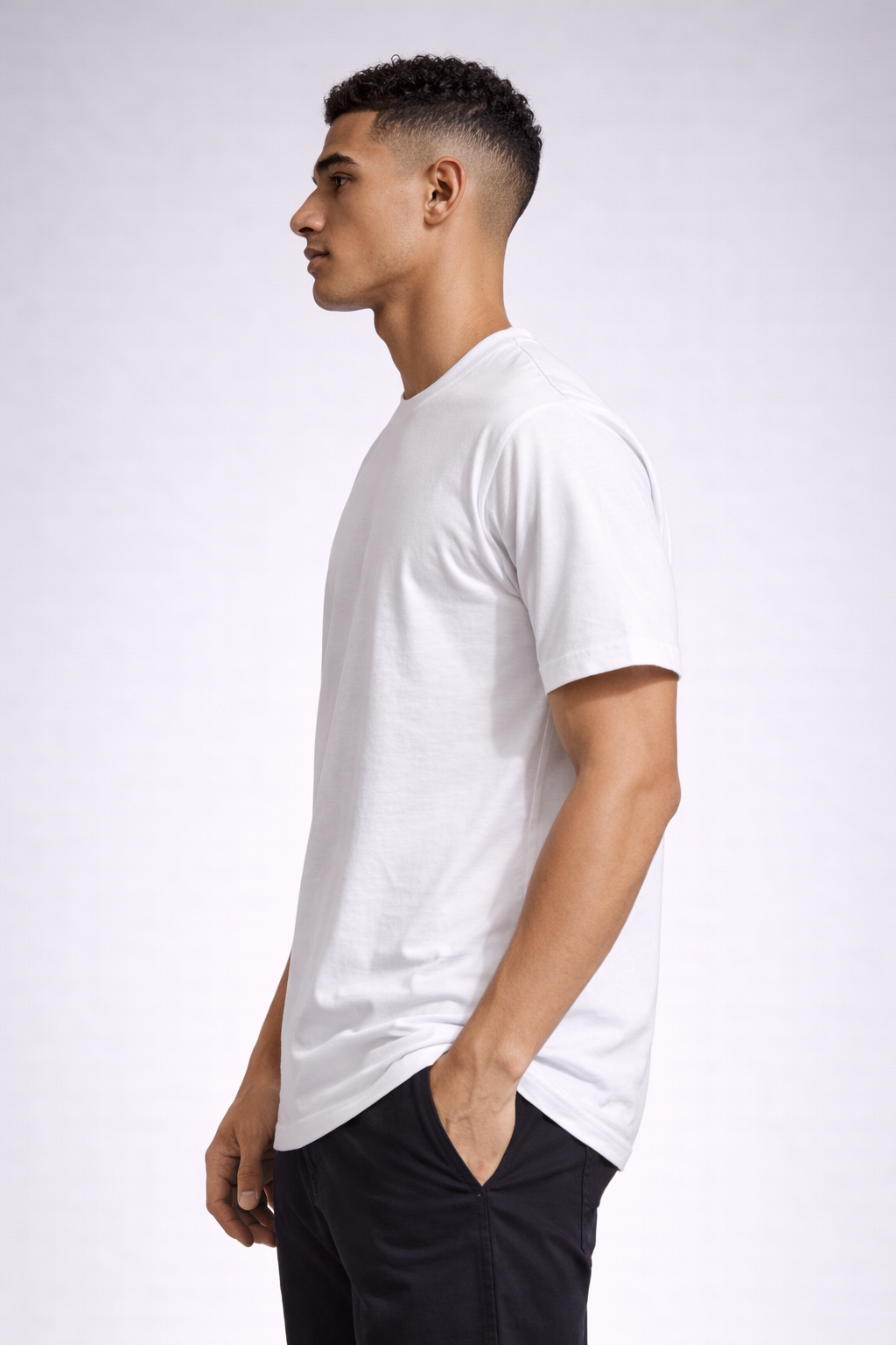 Men Solid Bio Washed Premium Cotton Lightweight & Breathable Regular Fit T-Shirt