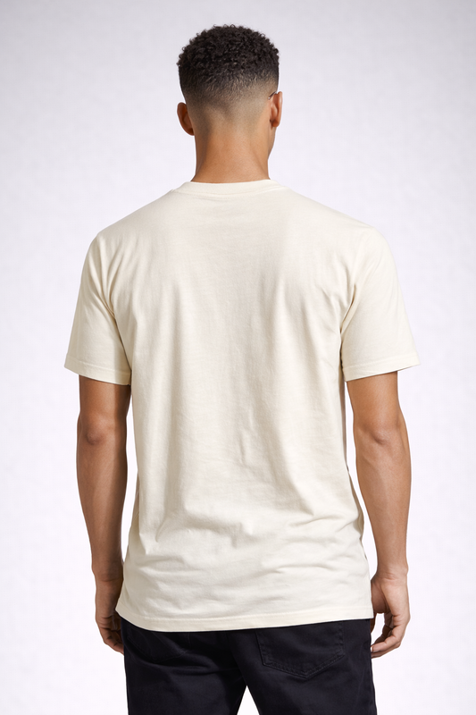 Men Solid Bio Washed Premium Cotton Lightweight & Breathable Regular Fit T-Shirt