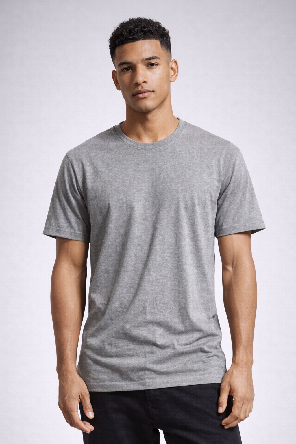 Men Solid Bio Washed Premium Cotton Lightweight & Breathable Regular Fit T-Shirt