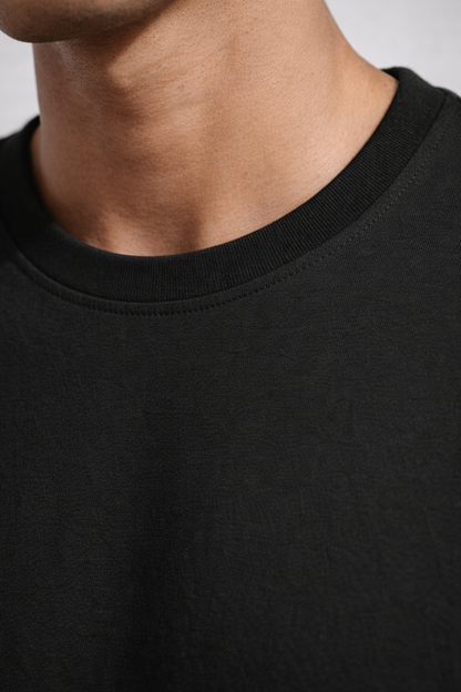 Men Solid Bio Washed Premium Cotton Lightweight & Breathable Regular Fit T-Shirt