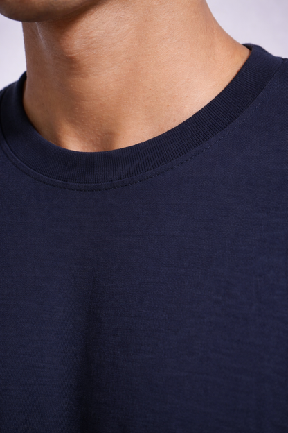 Men Solid Bio Washed Premium Cotton Lightweight & Breathable Regular Fit T-Shirt